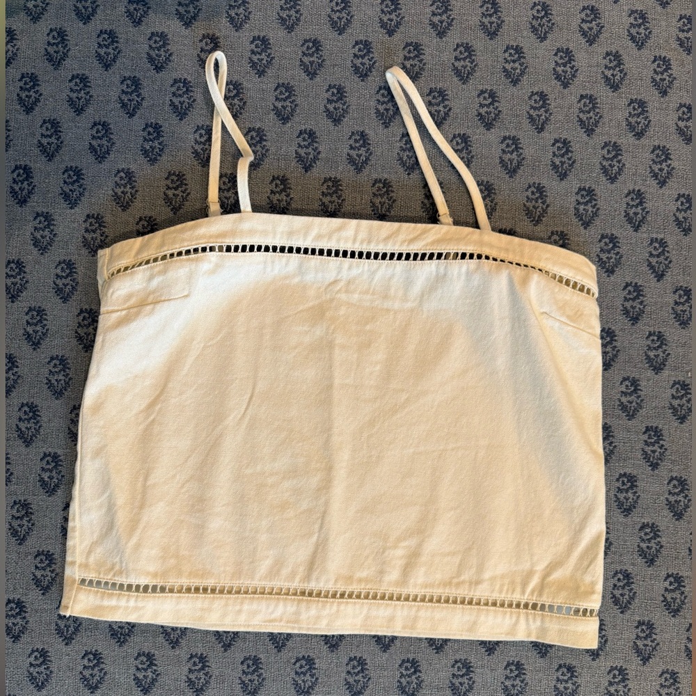 SHUG Cream Sleeveless Top